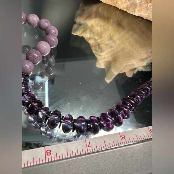 ALEXANDRITE + LAVENDERS CHALCEDONY NECKLACE - Picture 13 of 16